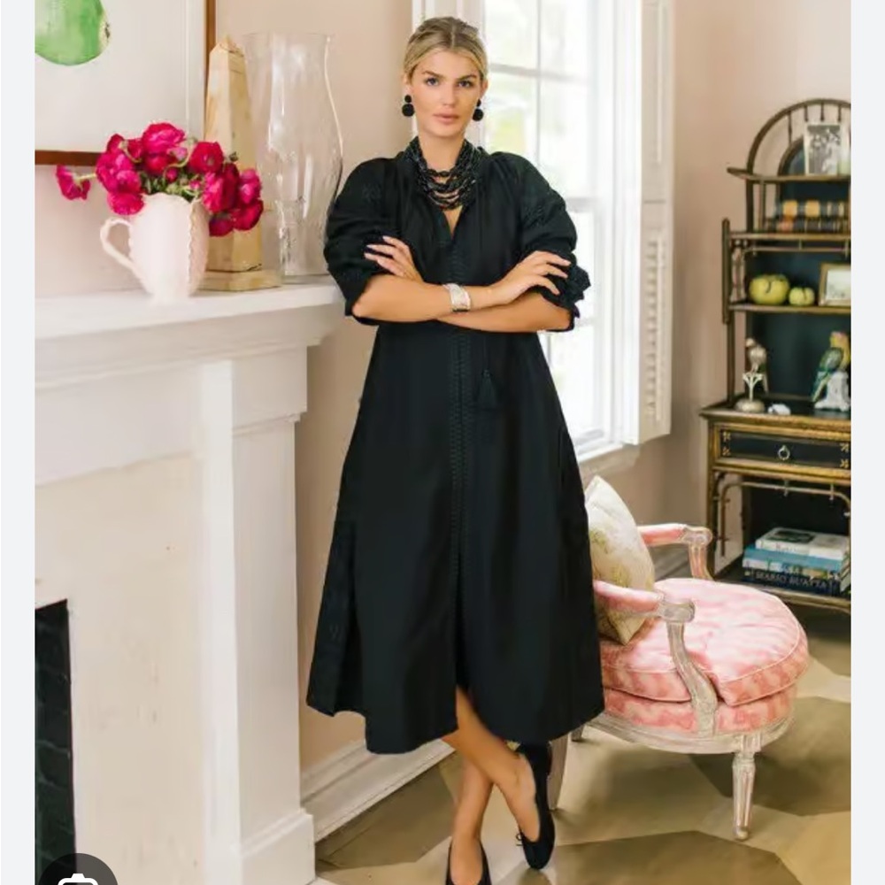 Julia Amory Coatue Caftan- Coal Medium
